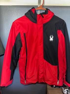 Spyder Red & Black Insulated Ski Jacket